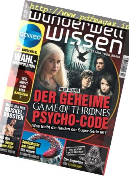 Wunderwelt Wissen – Juli 2017 Cover