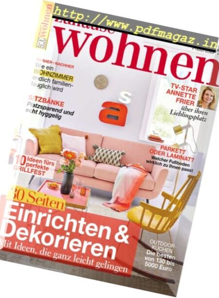 Zuhause Wohnen – Juli 2017 Cover