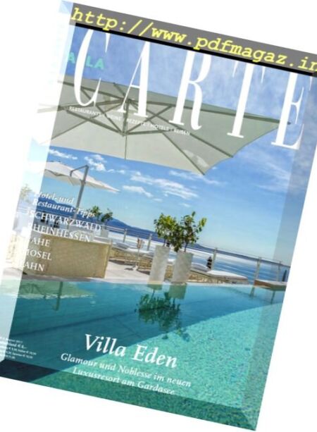 A la Carte – August 2017 Cover