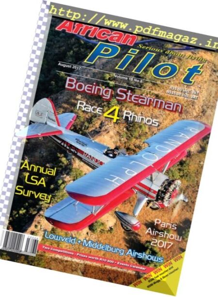 African Pilot – August 2017 Cover