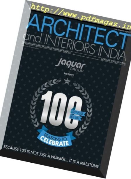 Architect and Interiors India – July 2017 Cover