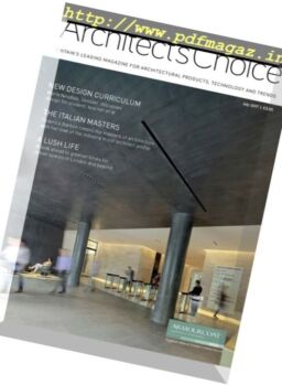 Architect’s Choice – July-August 2017