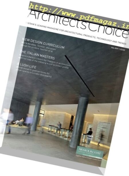 Architect’s Choice – July-August 2017 Cover