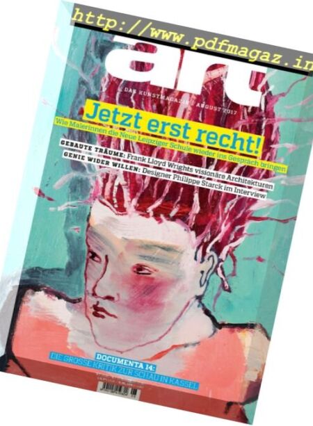 Art Germany – August 2017 Cover