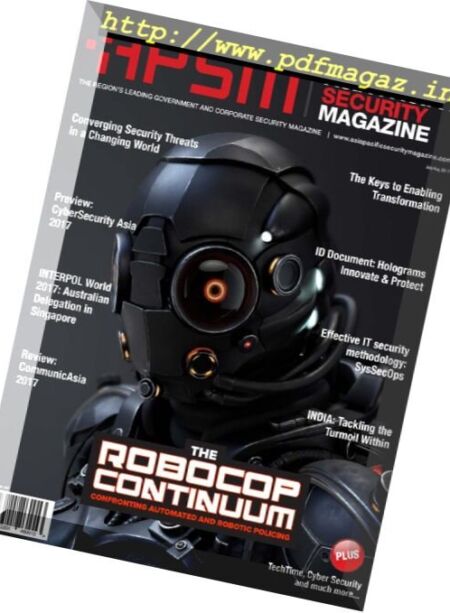 Asia Pacific Security Magazine – July-August 2017 Cover