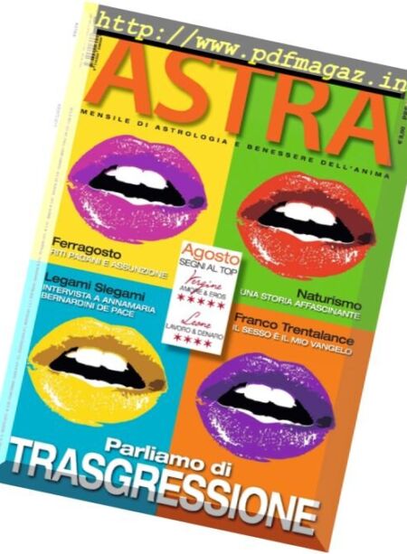 Astra – Agosto 2017 Cover