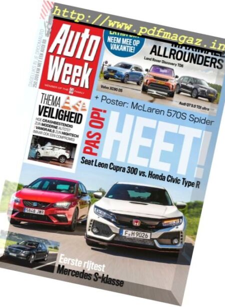 AutoWeek Netherlands – 26 Juli – 2 Augustus 2017 Cover