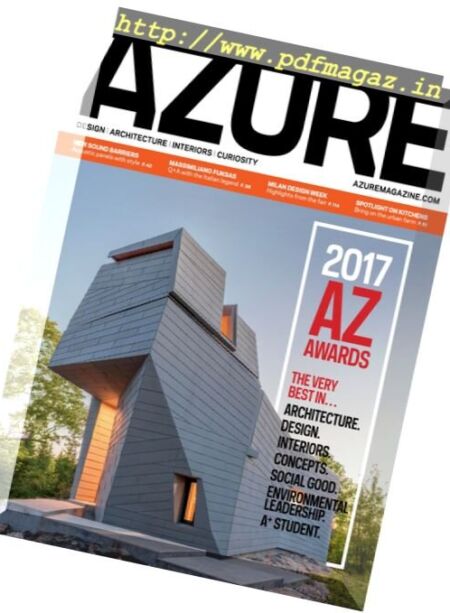 Azure – July – August 2017 Cover
