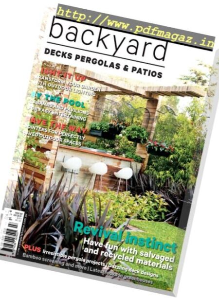 Backyard Decks Pergolas & Patios – Issue 7 2017 Cover