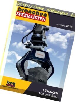 Bau Magazin – Branchenspezialisten 2017