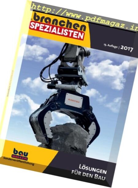 Bau Magazin – Branchenspezialisten 2017 Cover