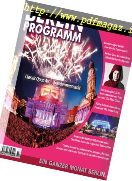 Berlin Programm – Juli 2017 Cover
