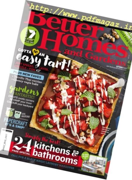 Better Homes and Gardens Australia – September 2017 Cover
