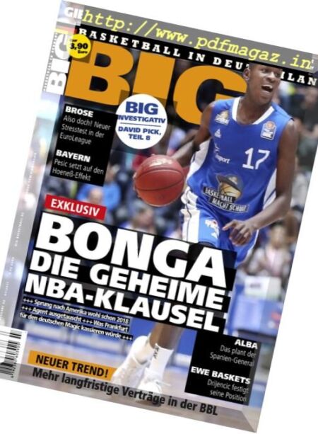 BIG – Basketball in Deutschland – Juli 2017 Cover