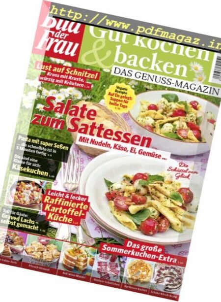 Bild der Frau Gut Kochen & Backen – Juli-August 2017 Cover