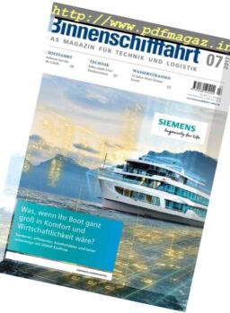 Binnenschifffahrt – Juli 2017