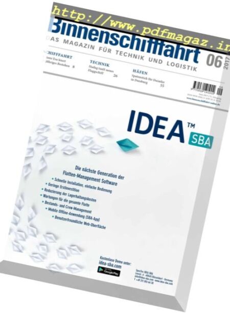 Binnenschifffahrt – Juni 2017 Cover