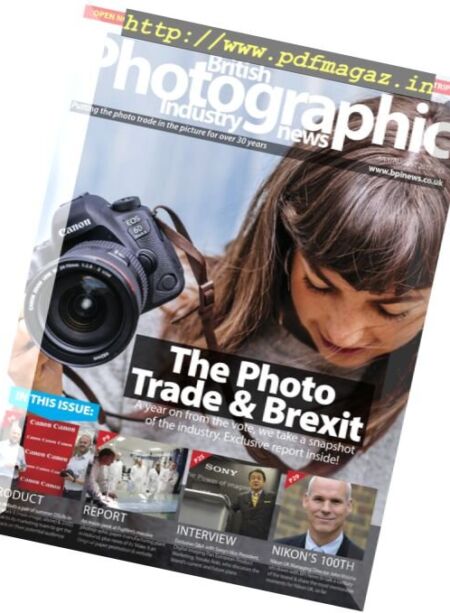 British Photographic Industry News – July-August 2017 Cover
