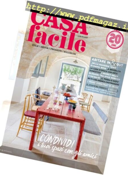 CasaFacile – Luglio 2017 Cover