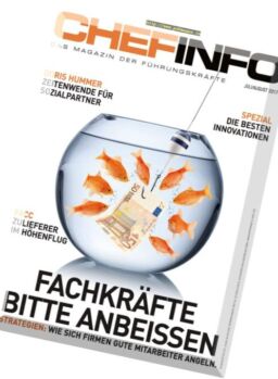 Chefinfo – Juli-August 2017