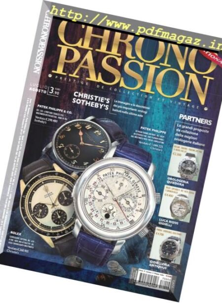 Chrono Passion – Luglio-Agosto 2017 Cover
