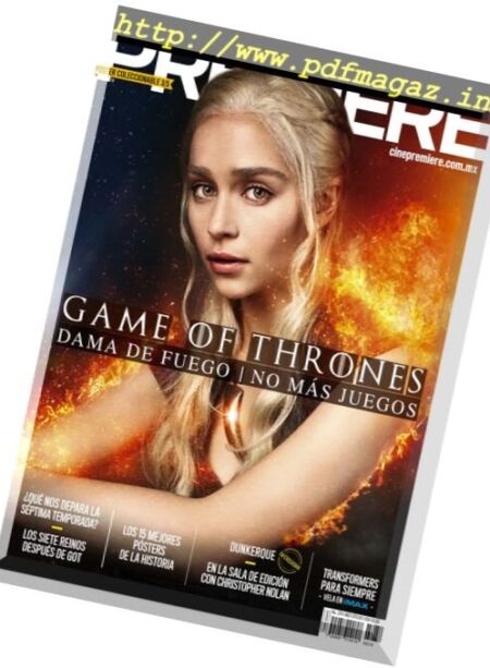 Cine Premiere – Julio 2017 Cover