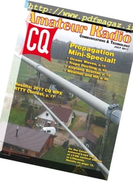 CQ Amateur Radio – July 2017 Cover