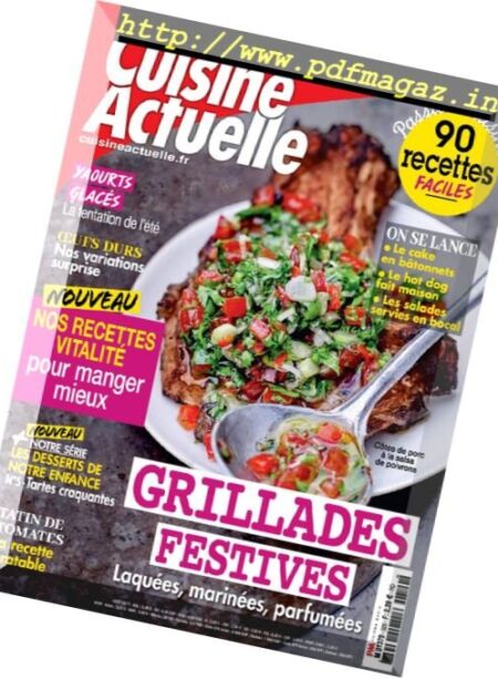 Cuisine Actuelle – Aout 2017 Cover