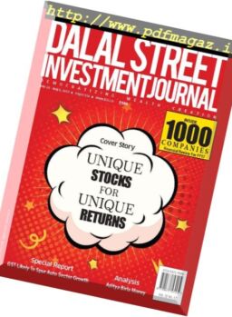 Dalal Street Investment Journal – 24 July – 6 August 2017