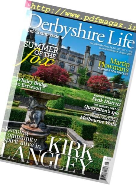 Derbyshire Life – August 2017 Cover