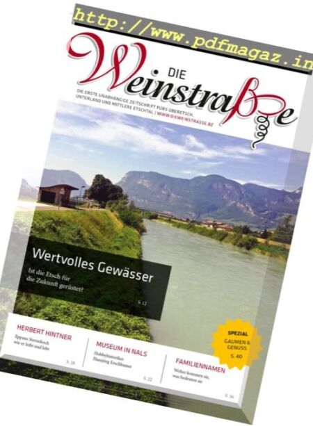 Die Weinstrasse – Juli 2017 Cover