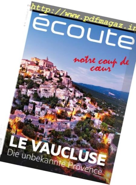 ecoute – Juli 2017 Cover