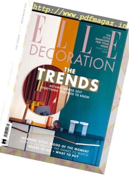 Elle Decoration UK – August 2017 Cover