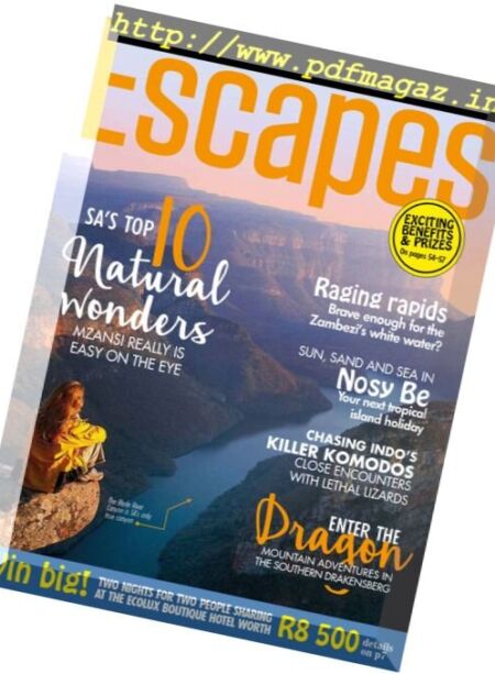 Escapes – August 2017 Cover