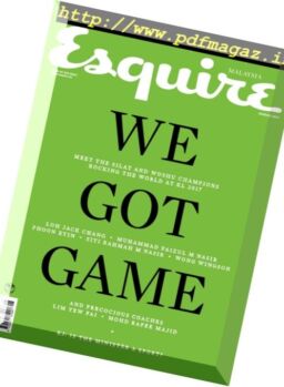 Esquire Malaysia – August 2017