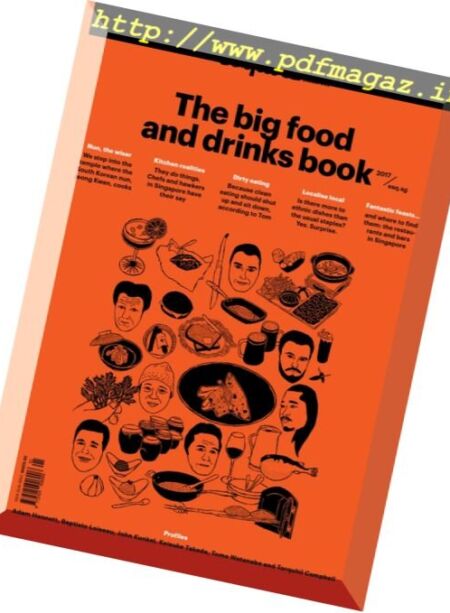 Esquire Singapore – The Big food and drinks book 2017 Cover