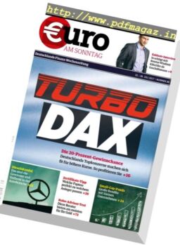 Euro am Sonntag – 22 Juli 2017