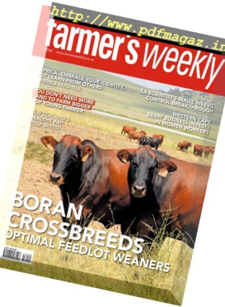 Farmer’s Weekly – 14 July 2017 Cover
