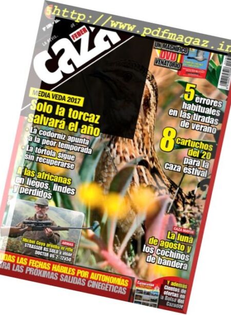 Feder Caza – Agosto 2017 Cover