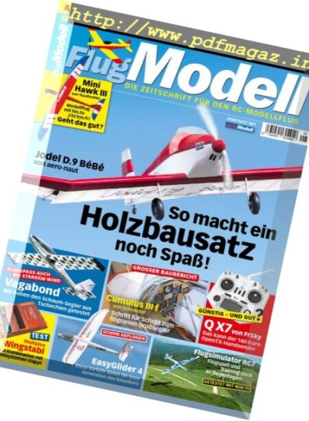 Flugmodell – August 2017 Cover