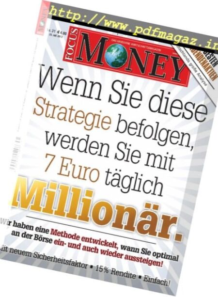 Focus Money – 26 Juli 2017 Cover