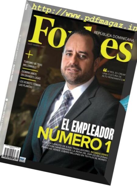 Forbes Republica Dominicana – Julio-Agosto 2017 Cover