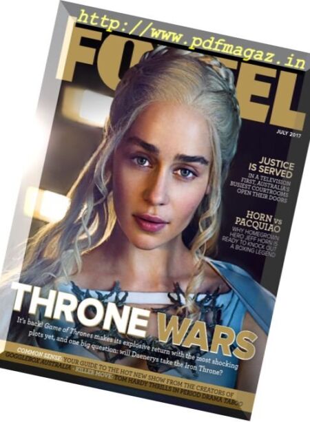 Foxtel Magazine – July 2017 Cover