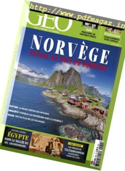 Geo France – Aout 2017