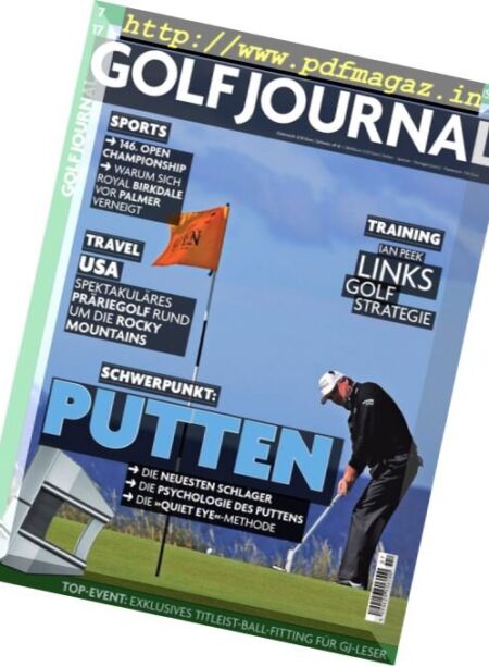 Golf Journal – Juli 2017 Cover