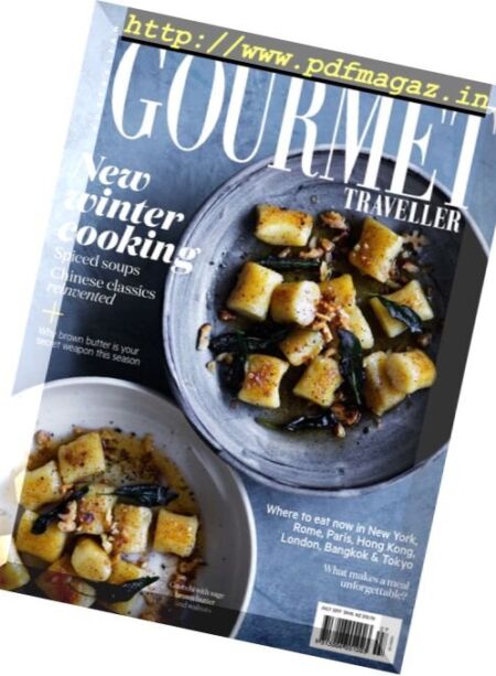 Gourmet Traveller – July 2017 Cover