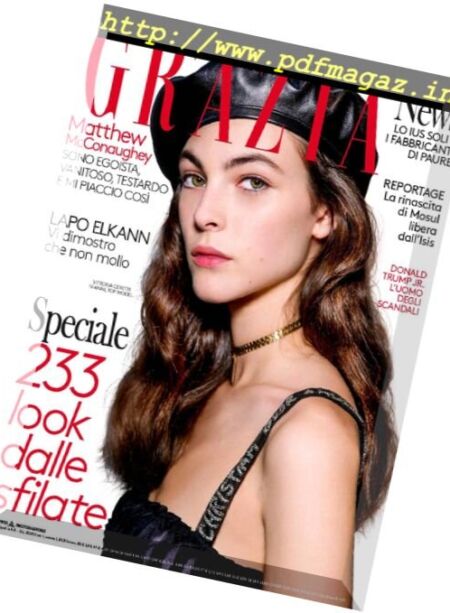 Grazia Italia – 20 Luglio 2017 Cover