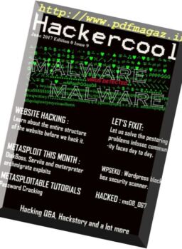 Hackercool – Edition 0 Issue 9 – June 2017