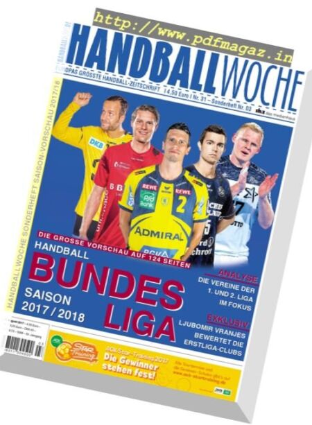 Handballwoche – 1 August 2017 Cover