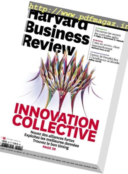 Harvard Business Review France – Aout-Septembre 2017 Cover